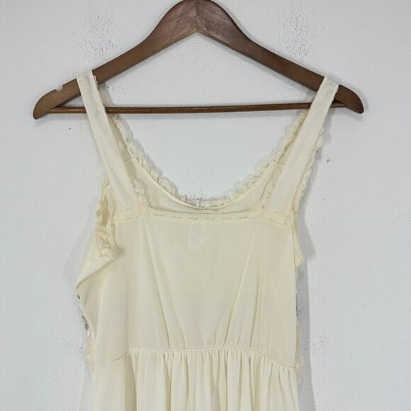 Vintage Delicate Miss Dear Cream Rose Lingerie Night Dress Embroidered‎ Floral - Picture 6 of 7
